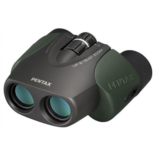 Бинокль PENTAX UP 8-16x21, зеленый, Зеленый