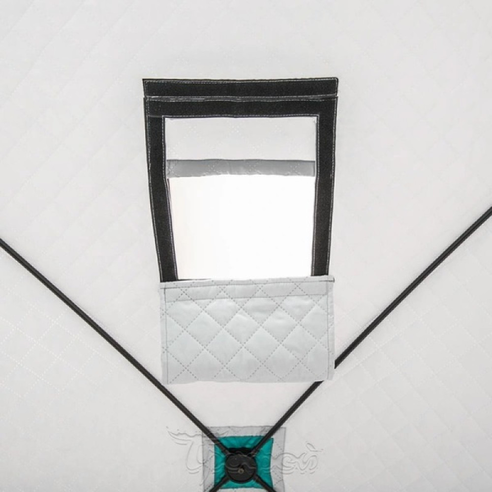 Палатка Helios Premier Комфорт 1,8x1,8 бирюза/серый