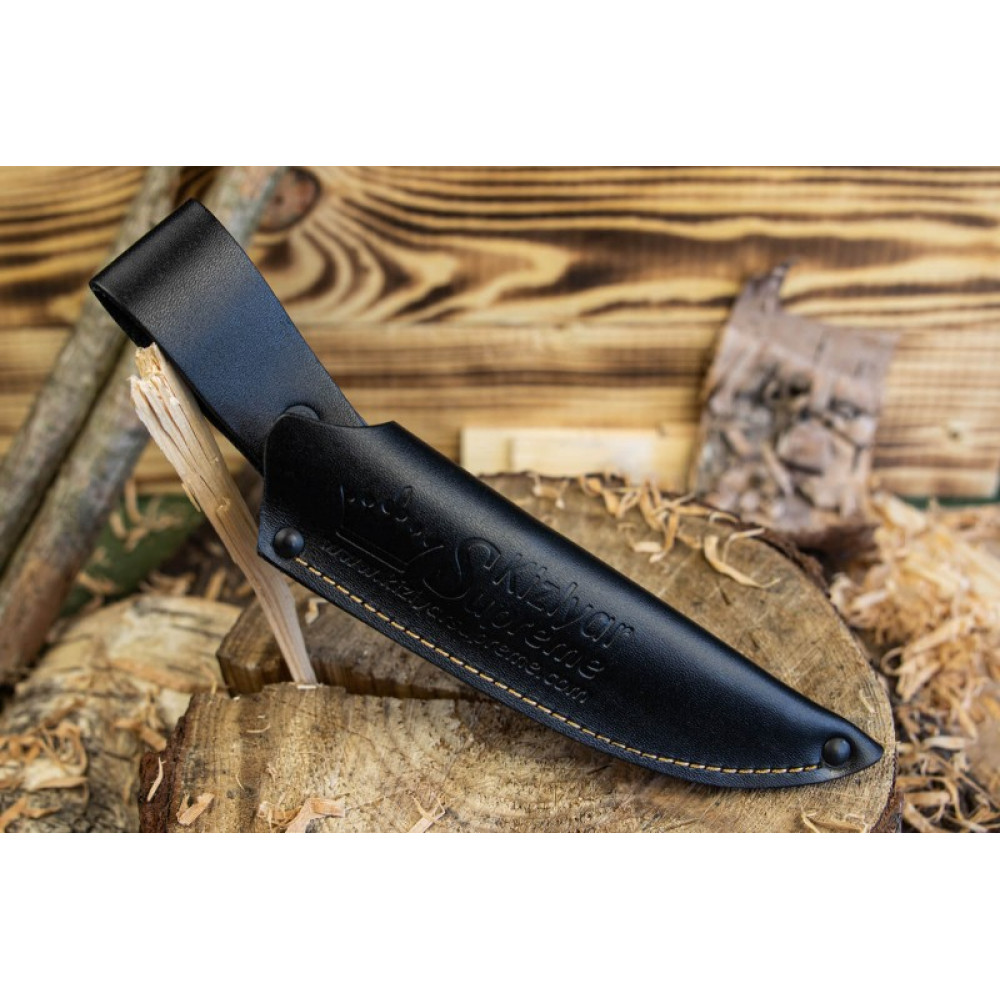 Туристический нож Nikki D2 Stonewash G10 Кожа