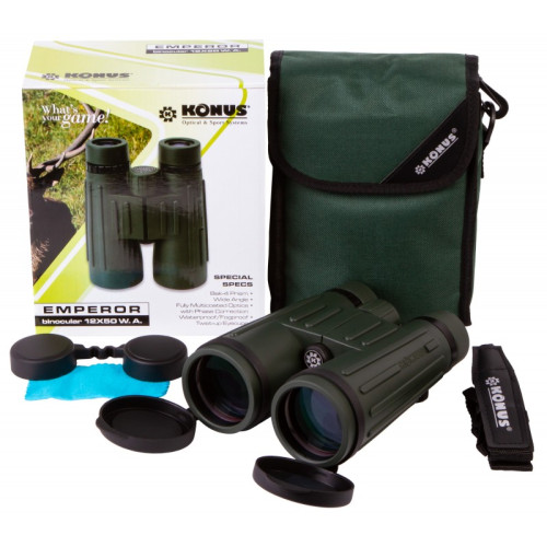 Бинокль Konus Emperor 12x50 WA Green