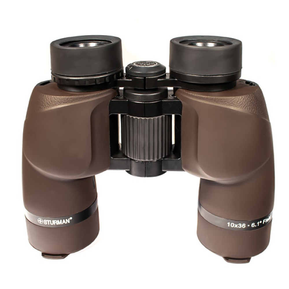 Бинокль STURMAN 10x36, коричневый, Коричневый