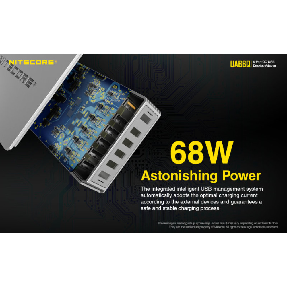 Адаптер USB Nitecore UA66Q 6-портовый