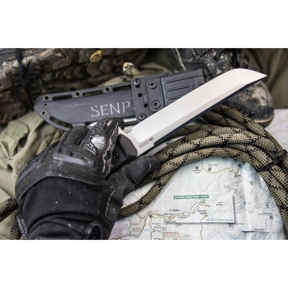 Тактический нож Senpai AUS-8 StoneWash Черный