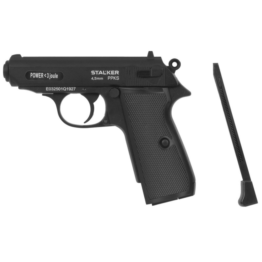 Пистолет пневматический Stalker PPKS (Walther PPK/S) к.4,5мм