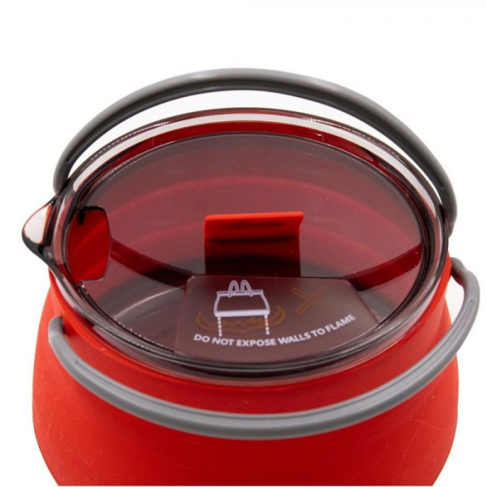 Tramp чайник складной силиконовый 1л (терракотовый)