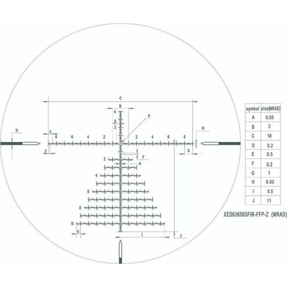 Оптический прицел Discovery XED 6-36X56SFIR FFP-Z MRAD