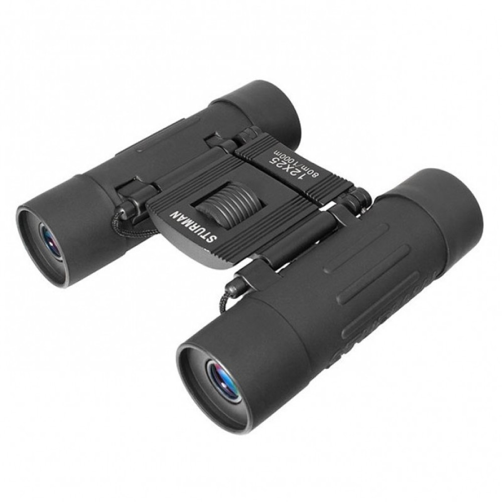 Бинокль STURMAN 12x25, черный, Черный