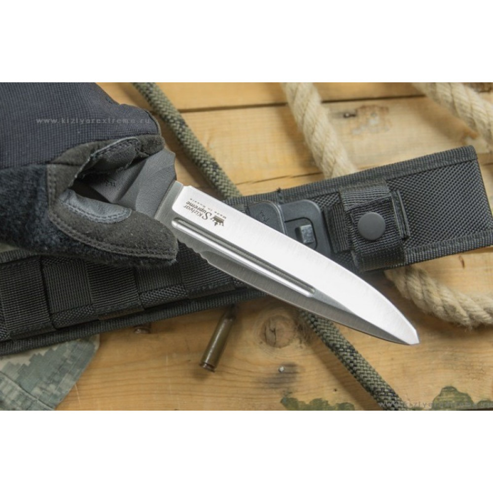 Тактический нож Centurion AUS-8 StoneWash Черные Ножны