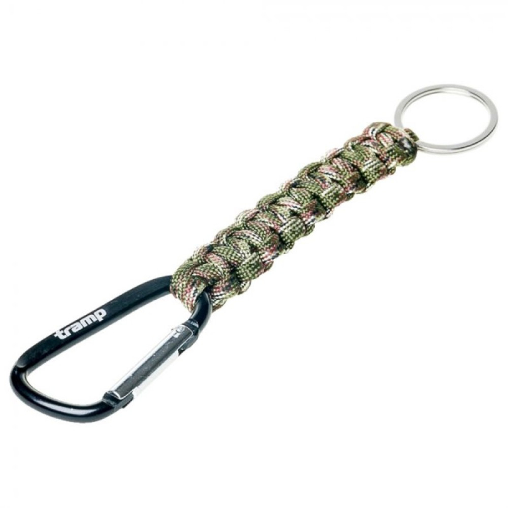 Tramp брелок паракордовый для ключей (карабин/кольцо для ключей) (камуфляж)