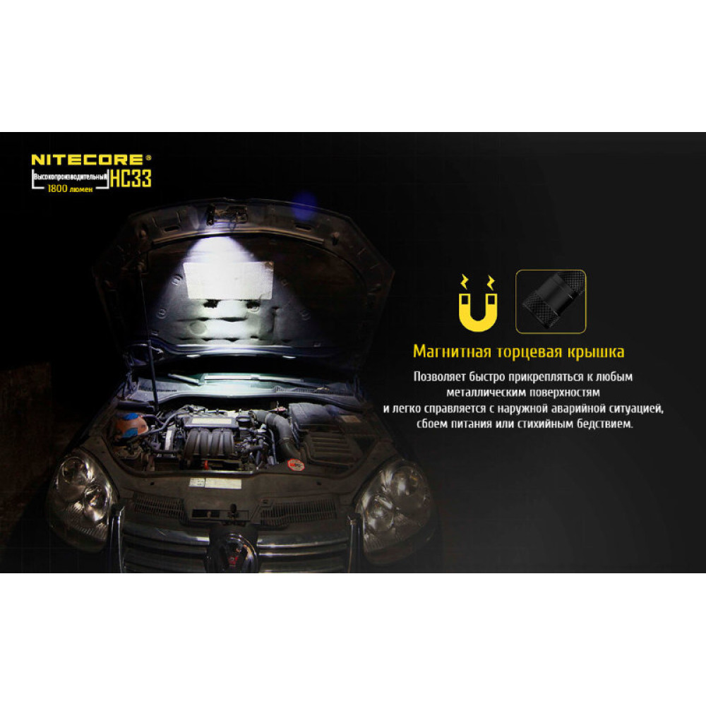 Налобный фонарь Nitecore HC33 Cree XPH35 HD