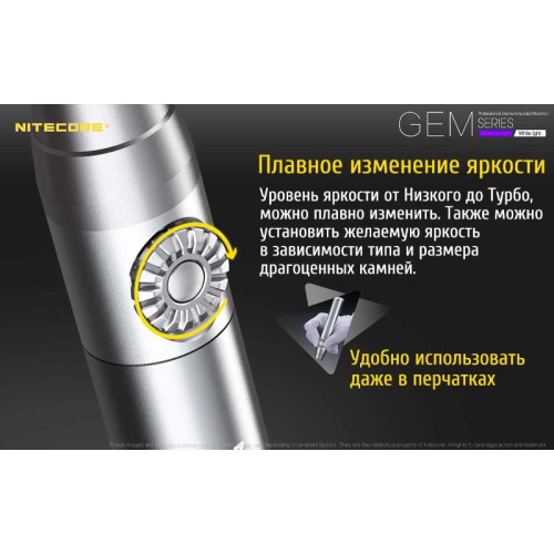 Фонарь ультрафиолетовый Nitecore GEM10UV