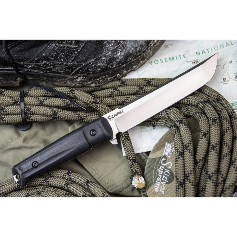 Тактический нож Senpai AUS-8 StoneWash Черный
