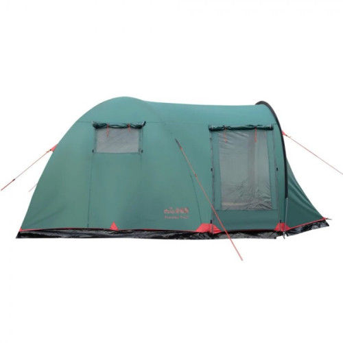 Палатка Tramp с большим тамбуром Anaconda 4 V2, зеленый