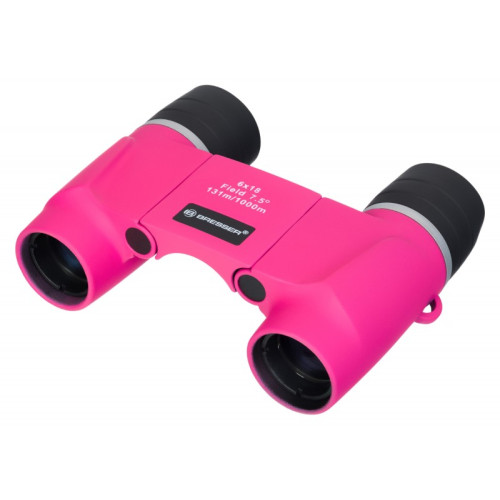 Бинокль детский Bresser Junior 6x18 FF, розовый