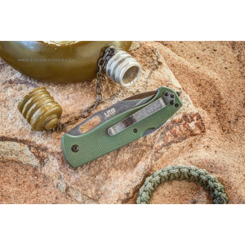 Складной нож Ute 440C StoneWash Green G10