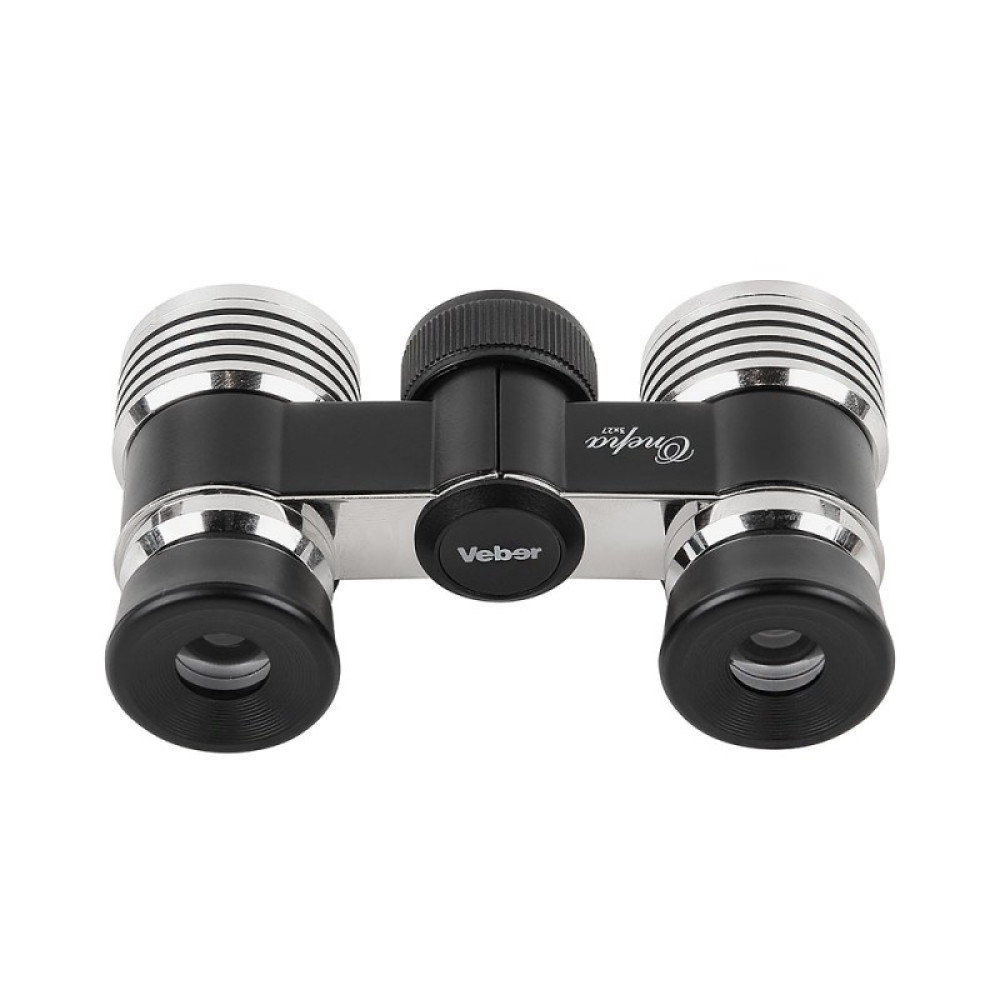 Бинокль театральный Veber Opera БГЦ 3x27, черно-серебристый, Серебрянный