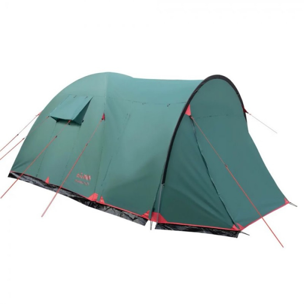 Палатка Tramp с большим тамбуром Anaconda 4 V2, зеленый