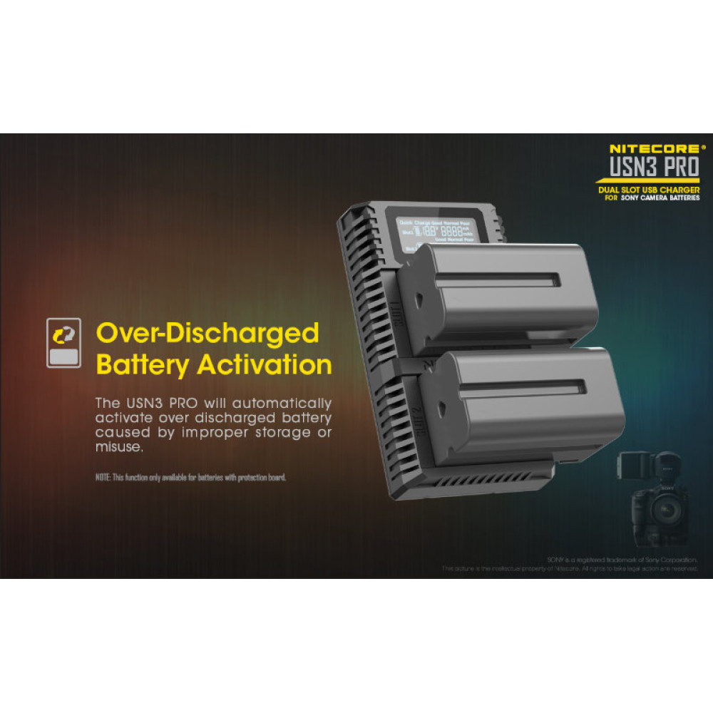 Зарядное устройство Nitecore USN3 PRO SONY
