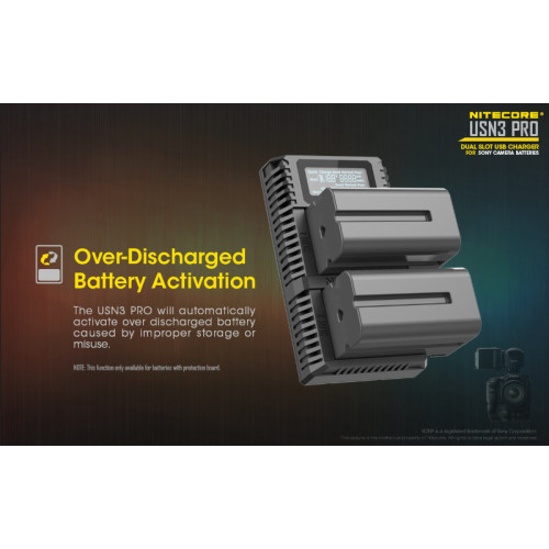 Зарядное устройство Nitecore USN3 PRO SONY