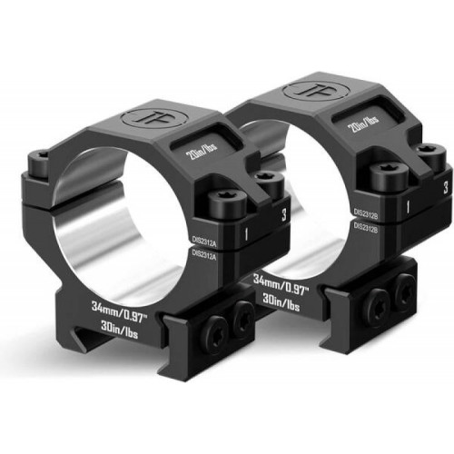 Кольца Discovery 34мм низкие (7075) под Picatinny