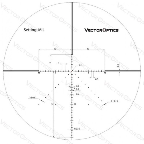 Оптический прицел Vector Optics Veyron 4-16x44 IR FFP, Черный