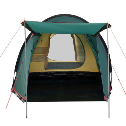 Палатка Tramp с большим тамбуром Anaconda 4 V2, зеленый