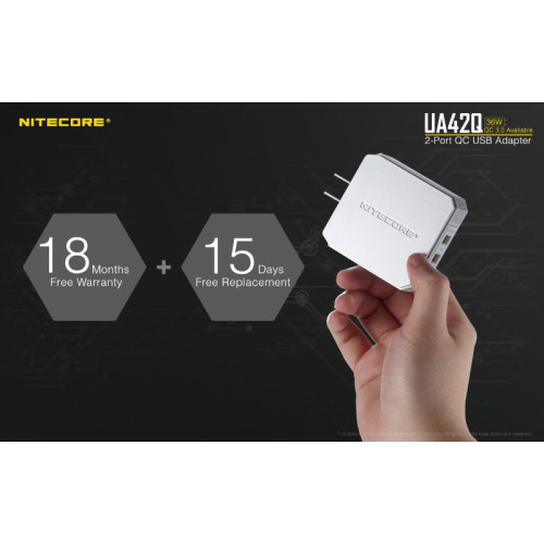 Адаптер USB Nitecore UA42Q 2-портовый