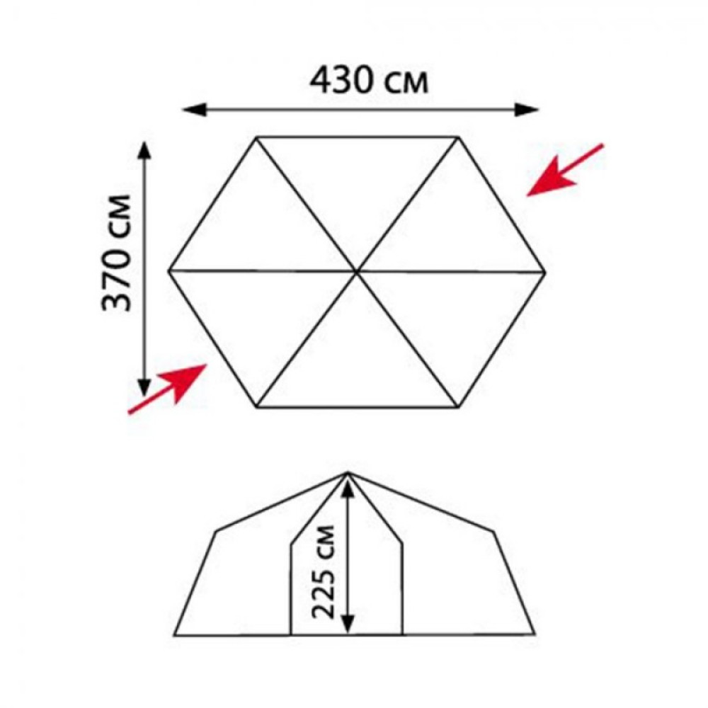 Шатер Tramp Lite Mosquito orange (оранжевый)