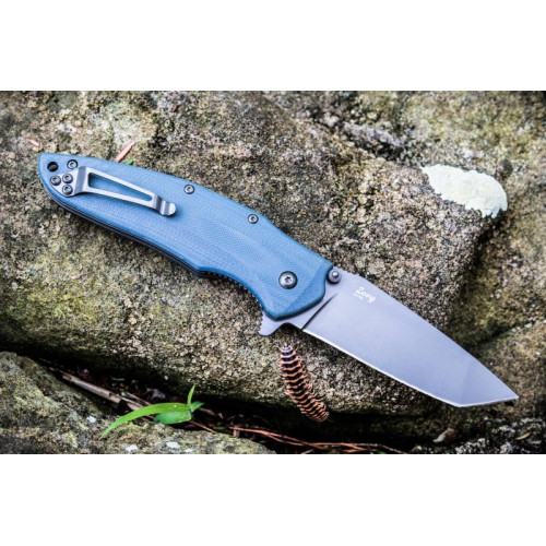Складной нож Zorg D2 Gray Titanium