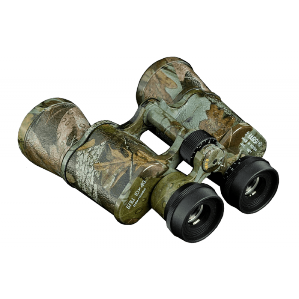 Бинокль БПЦ 10х40 камуфляж «Хантер» с сеткой и рубиновым покрытием, Камуфляж "Хантер"