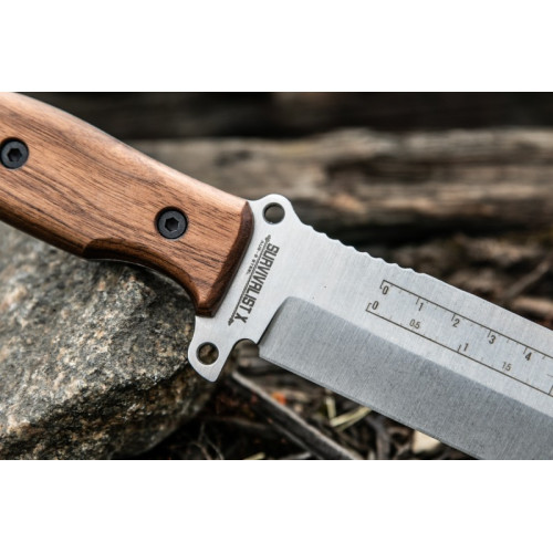 Нож выживания Survivalist X AUS-8 StoneWash Орех