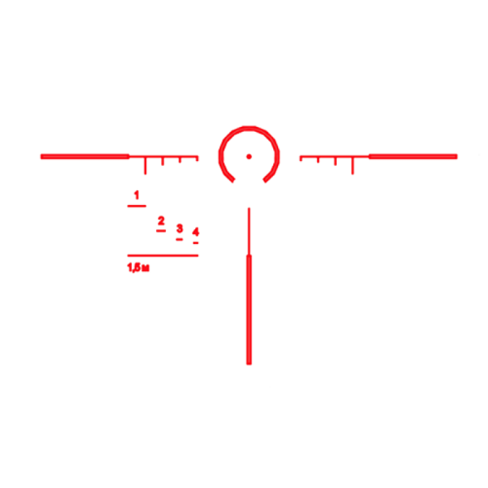 Призматический прицел Pilad brevis Р2,5х24 сетка LHS1-400