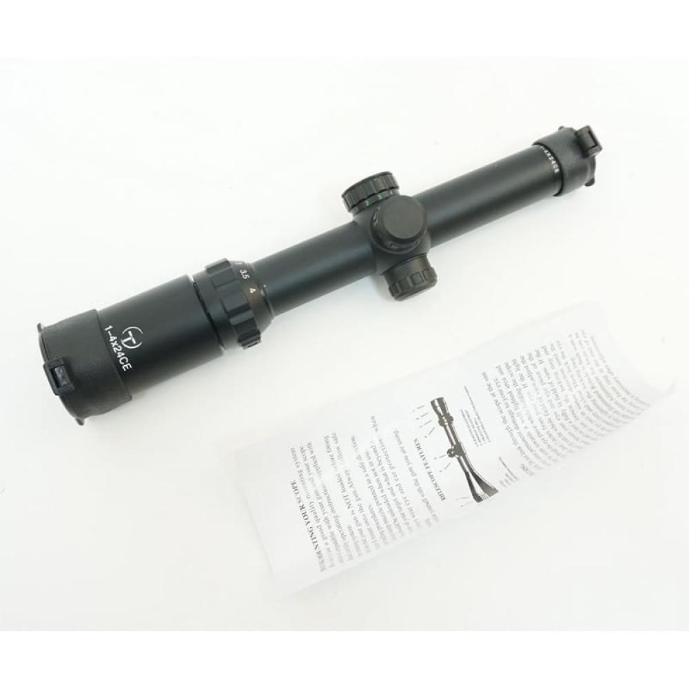 Оптический прицел Target Optic 1-4x24E Mil Dot, с подсветкой (вся сетка) 30 мм