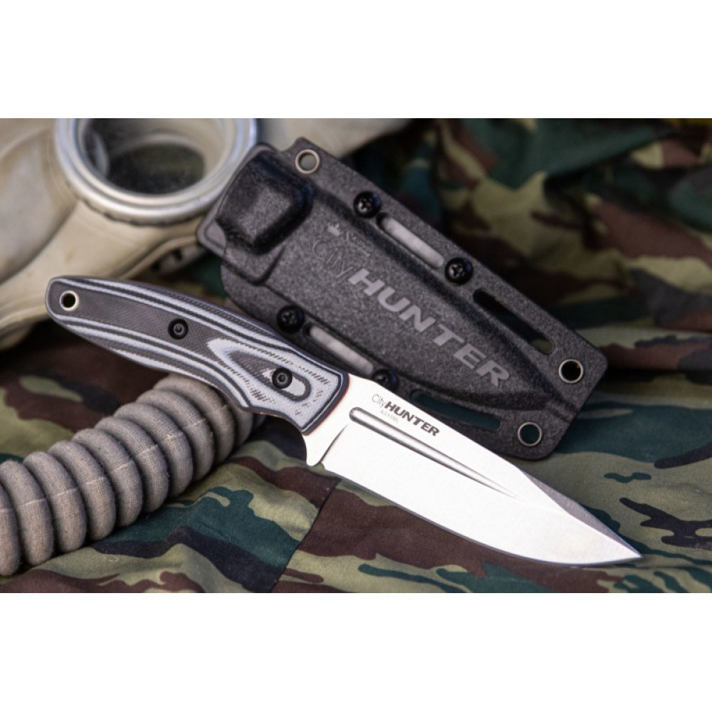 Туристичеcкий нож CityHunter AUS-8 Stonewash G10