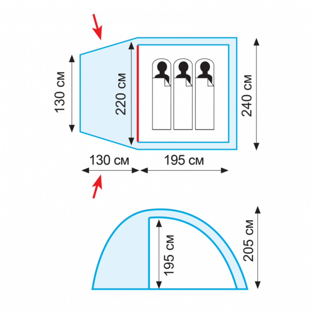 Палатка Tramp Bell 3 (V2)
