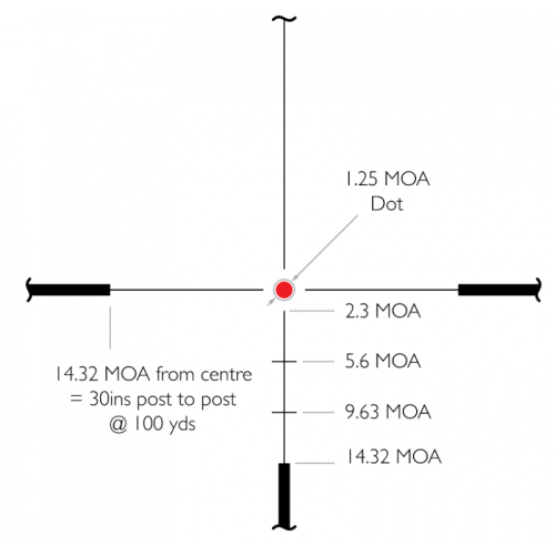 Оптический прицел Hawke Endurance 1 5-15х50 IR SF LR Dot
