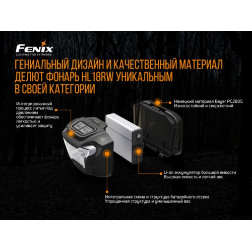 Фонарь Fenix HL18RW Cree XP-G3 S3