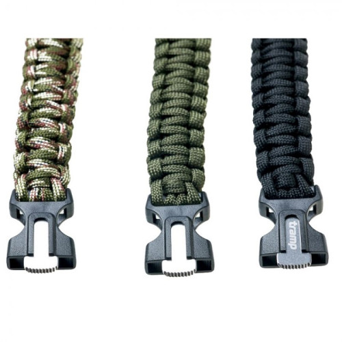 Tramp браслет выживальщика (свисток, огниво/2 метра паракорда) (камуфляж)
