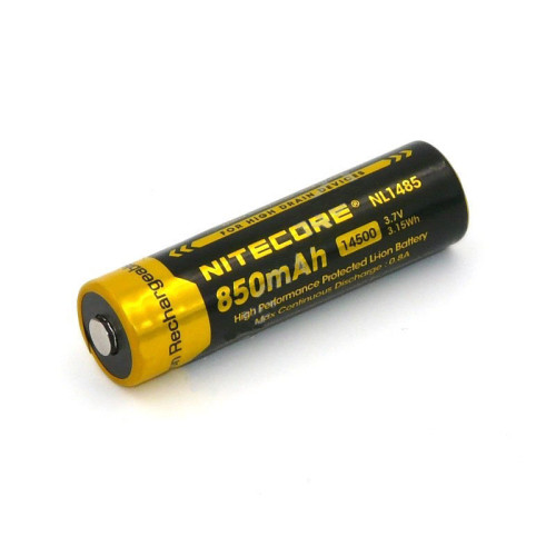 Аккумулятор Nitecore NL1485 14500 Li-ion 3.7v 850mAh