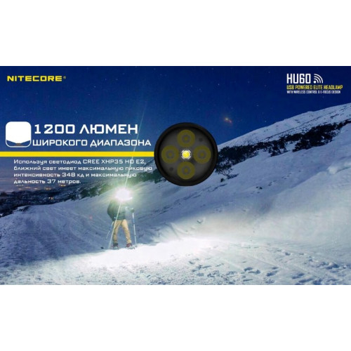 Налобный фонарь Nitecore HU60 CREE 4*XP-G3 S3+XHP35HDE2