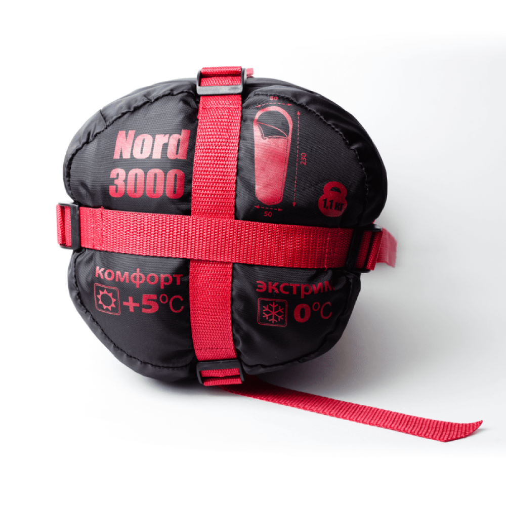 Спальный мешок BTrace Nord 3000 Правый