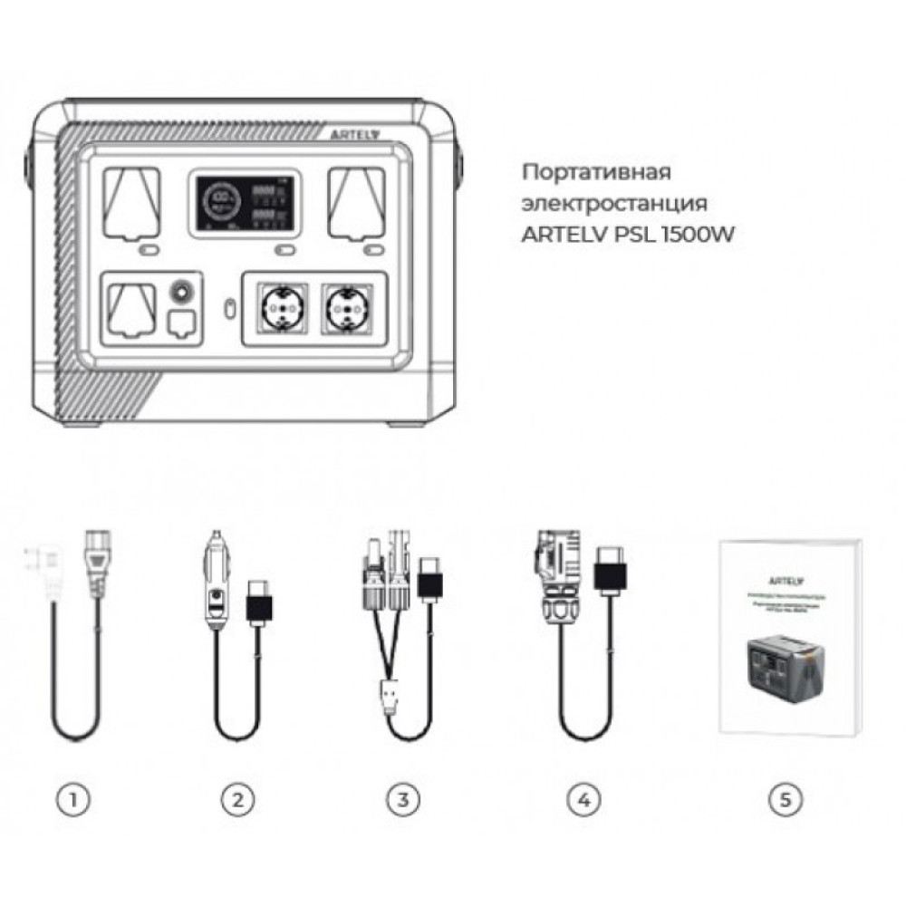 Электростанция портативная ARTELV PSL 1500W