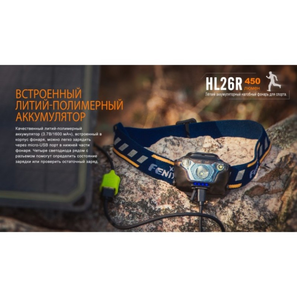 Налобный фонарь FENIX HL26R XP-G2 (R5) HL26Rbk