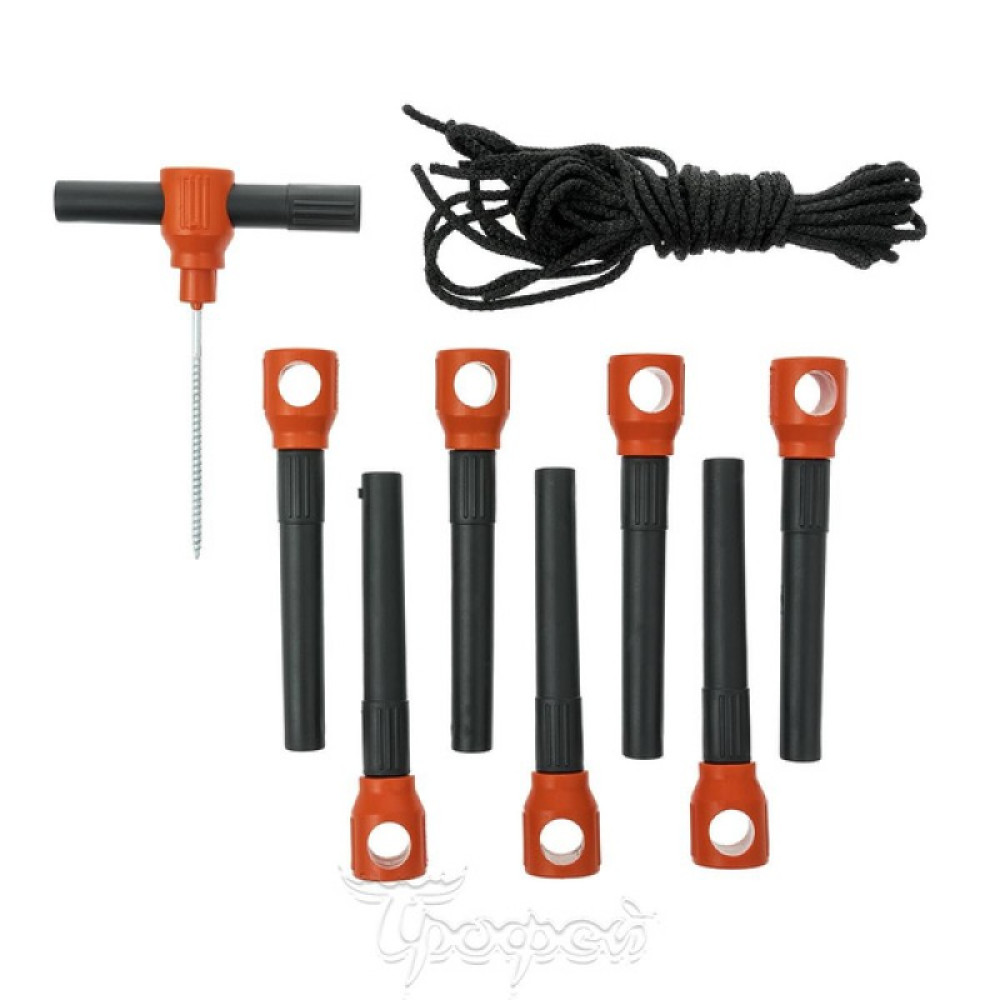 Палатка Helios 1,8x1,8 серый/оранжевый