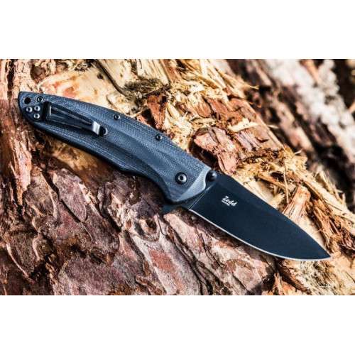 Складной нож Zedd AUS-8 Black Titanium
