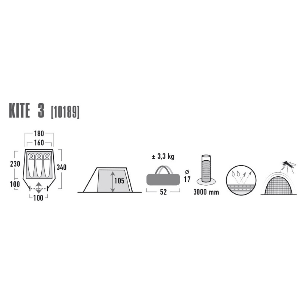 Палатка High Peak Kite 3