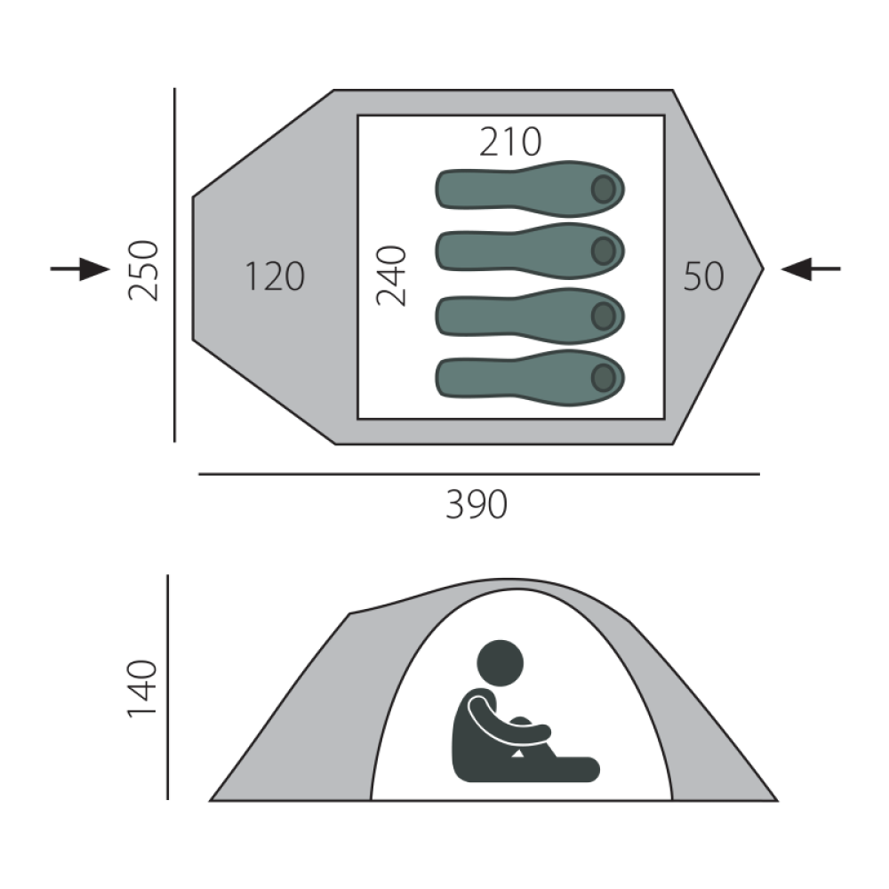 Палатка BTrace Canio 4