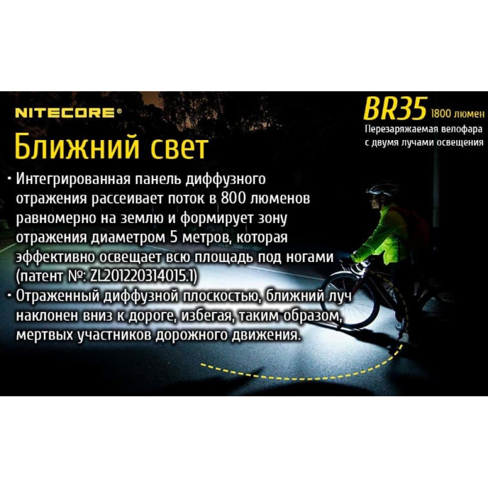 Велофара Nitecore BR35 Cree XM-L2 U2