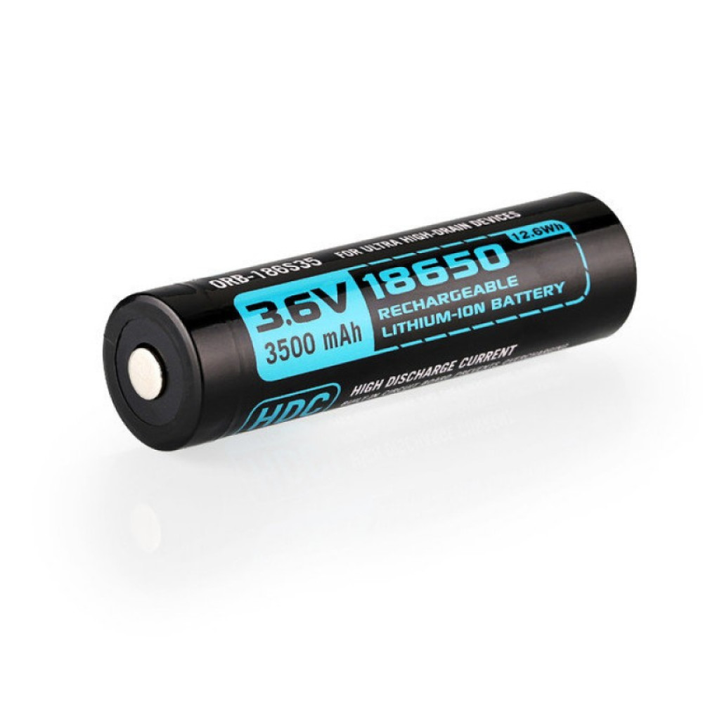 Аккумулятор Li-ion Olight HDC ORB-186S35 18650 3,7 В. 3500 mAh