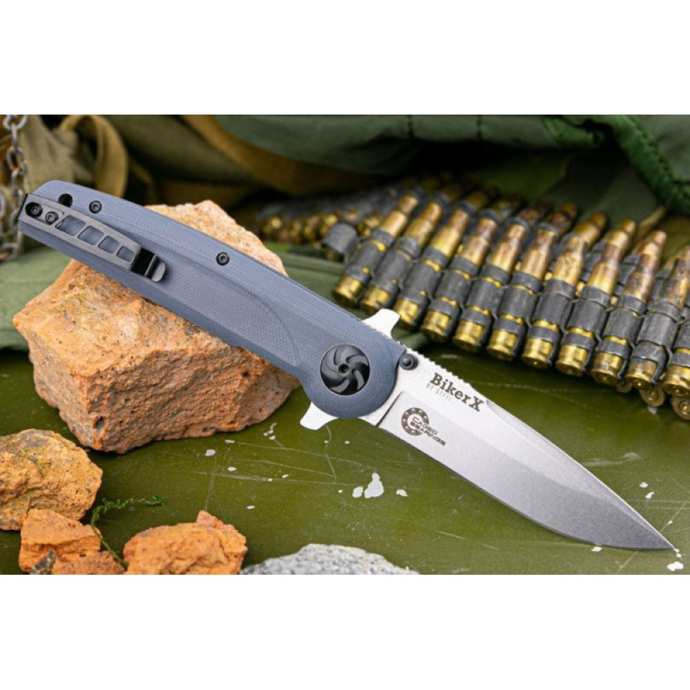 Складной нож Biker X D2 StoneWash